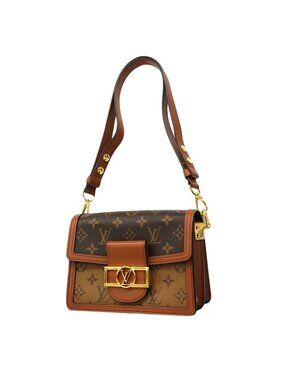 Louis Vuitton Shoulder Bag Monogram Reverse Dauphine Mini Brown